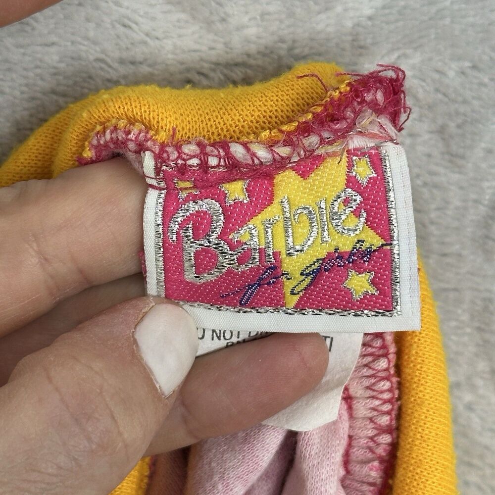 Rare Mattel Barbie for Girls Cheerleading Circle Skirt Costume Small Vtg 80s 90s - Picture 9 of 10